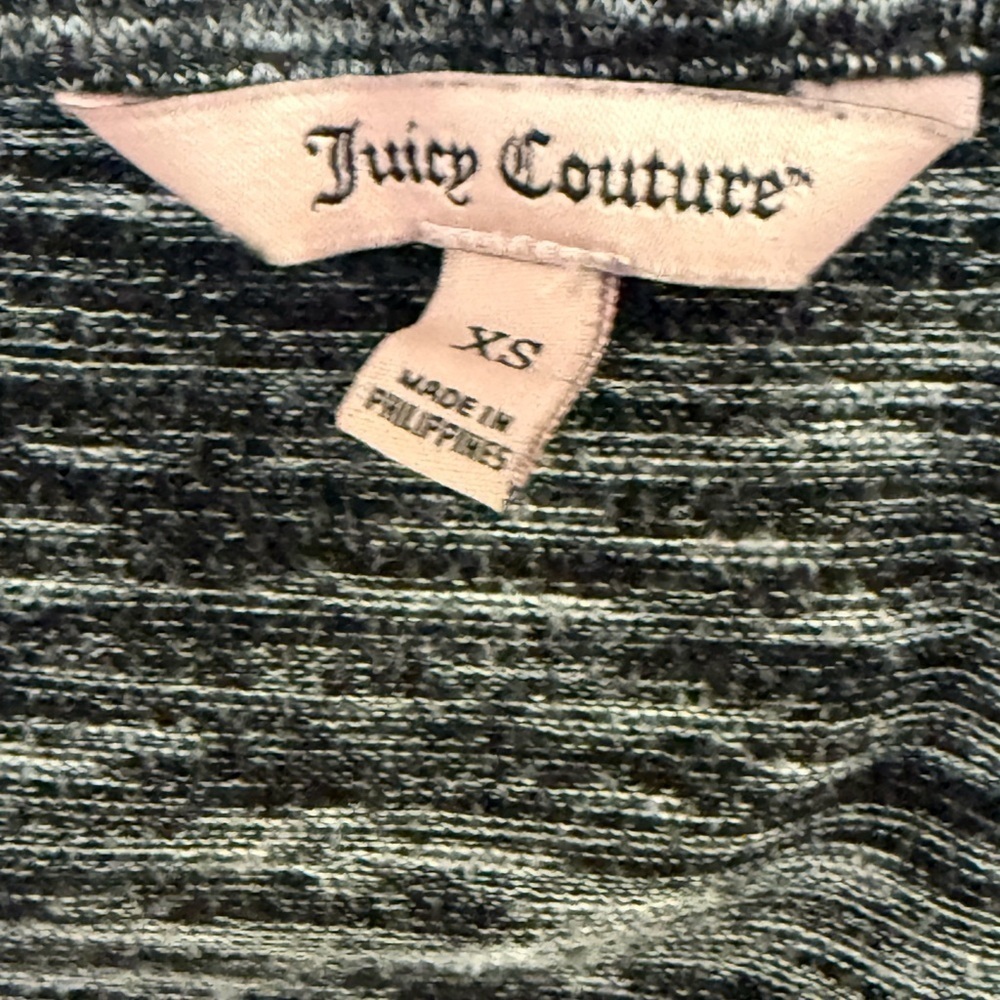 Juicy Couture Black & Grey Marbled Mock Turtleneck Jacket - Picture 5 of 6